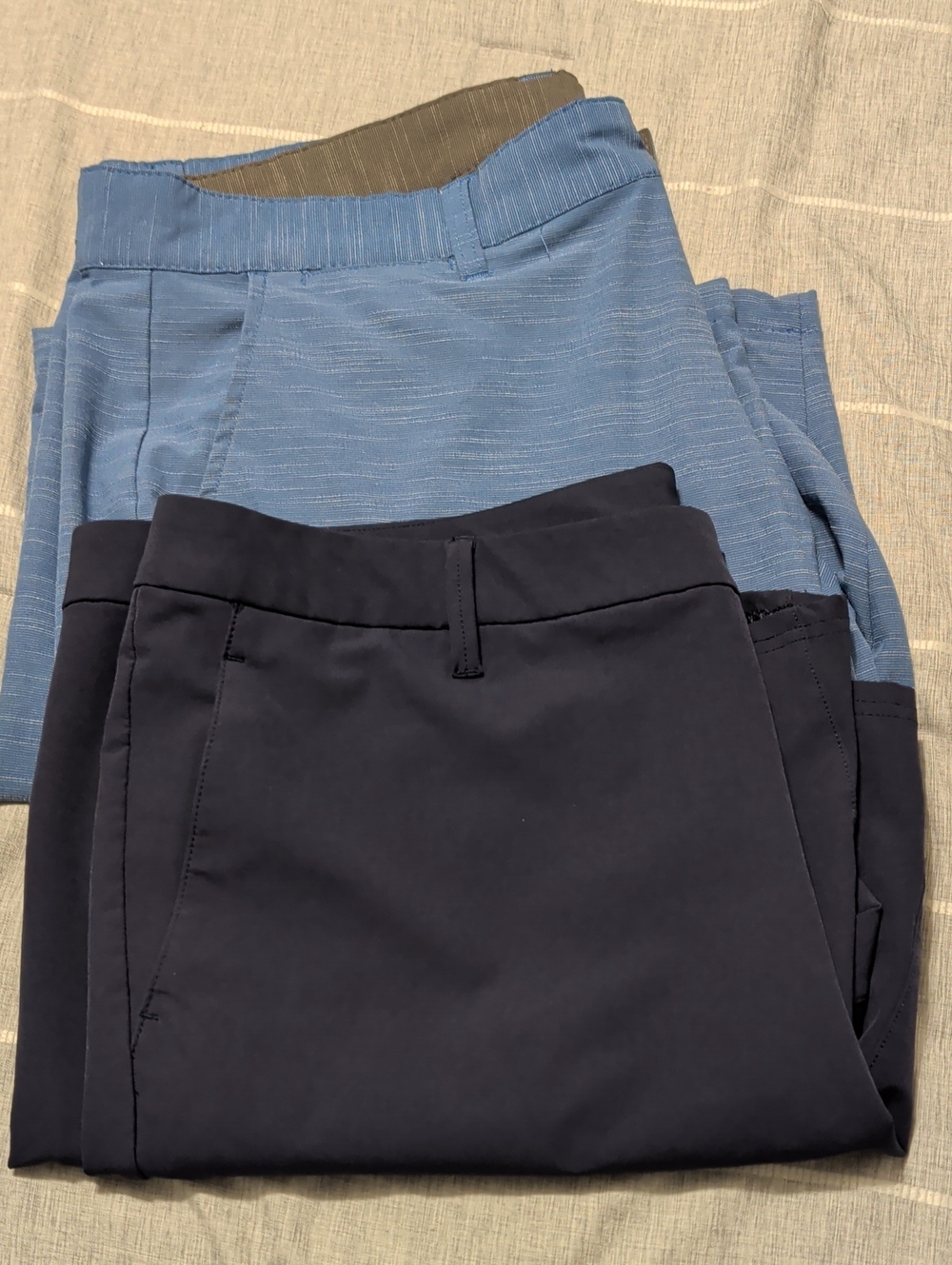 Two-Pair Stretch Casual Shorts s - Blue and Navy